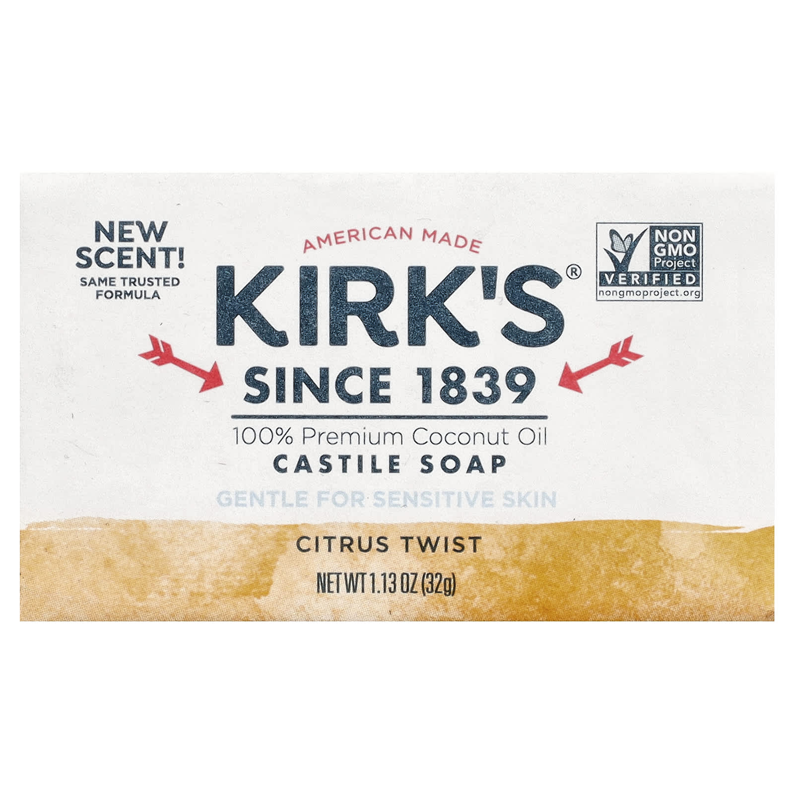 Kirk s Castile Bar Soap, Citrus Twist, 32g (1.13oz)
Kirk s Castile Bar Soap, Citrus Twist, 32g (1.13oz)
