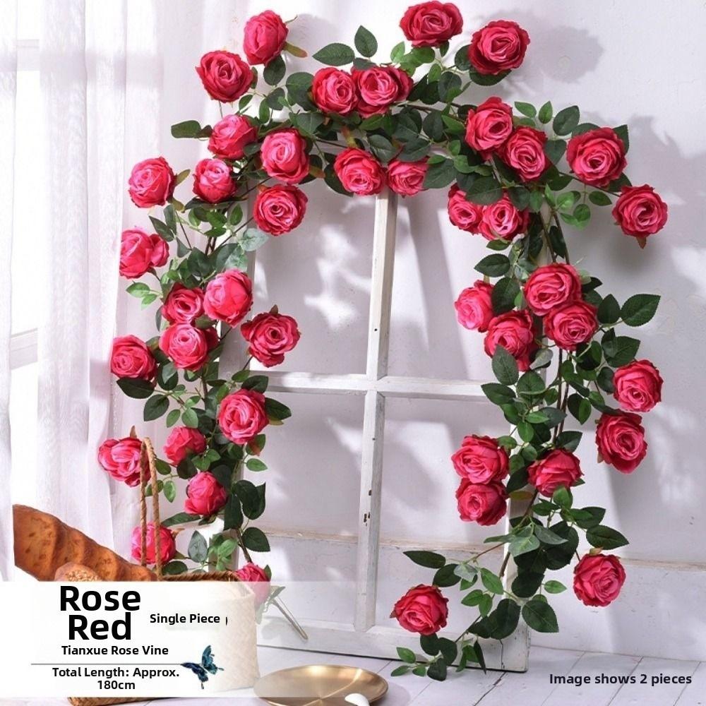 Plastic Silk Artificial Rose Vine 10 Colors 1.8m Hanging Flowers Rattan Waterfall Flower Wall Decor Rattan Home Decoration розы красного
Plastic Silk Artificial Rose Vine 10 Colors 1.8m Hanging Flowers Rattan Waterfall Flower Wall Decor Rattan Home Decoration розы красного