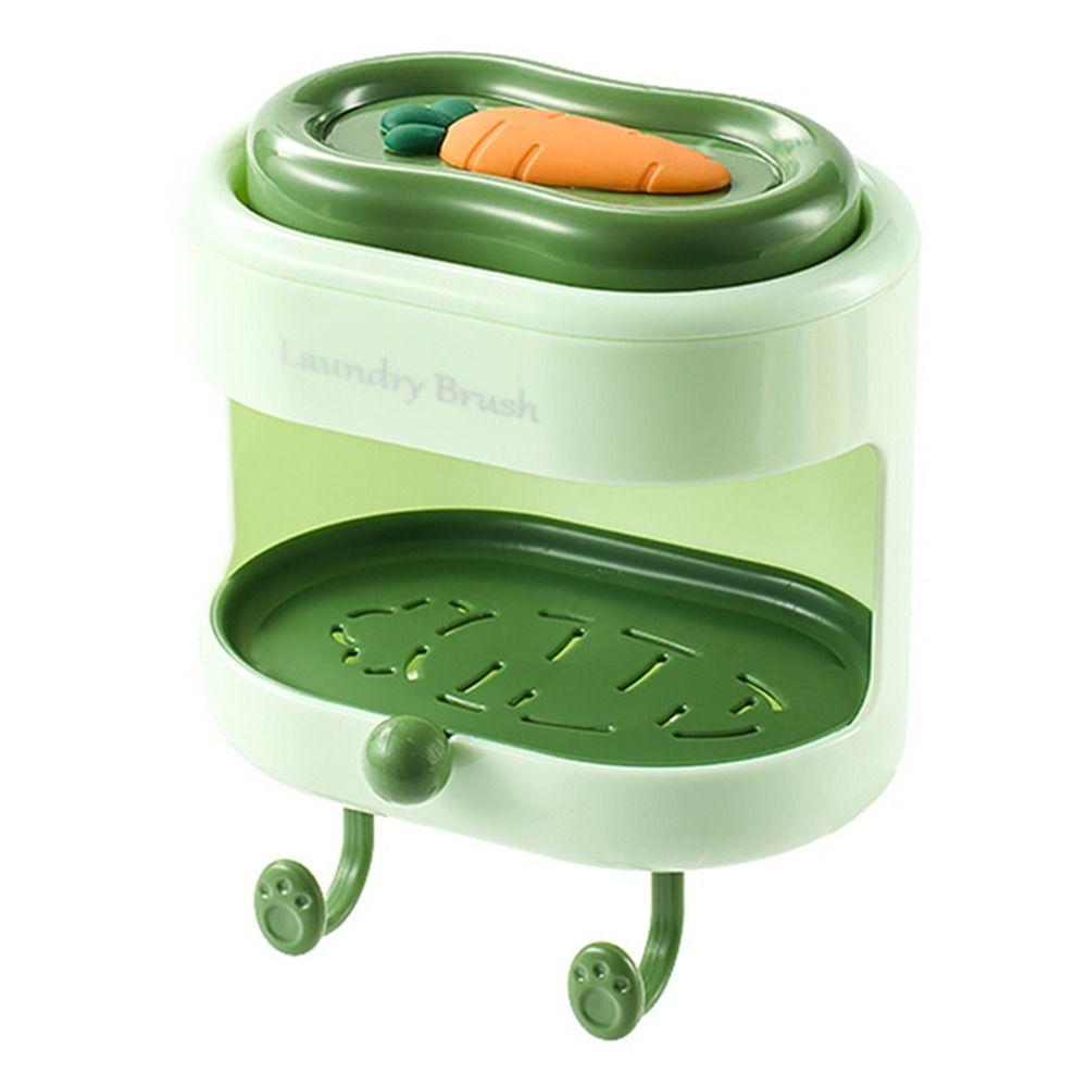 Wall Mount Soap Box with Soft Brush Carrot Double-sided Cleansing Brushes Bathroom зелений
Wall Mount Soap Box with Soft Brush Carrot Double-sided Cleansing Brushes Bathroom зелений