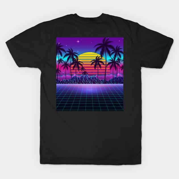Мужская черная футболка с принтом Сияющий закат Synthwave Печать на термотрансферной бумаге без вырезки Хлопковая футболка 2XL чёрный
Мужская черная футболка с принтом Сияющий закат Synthwave Печать на термотрансферной бумаге без вырезки Хлопковая футболка 2XL чёрный