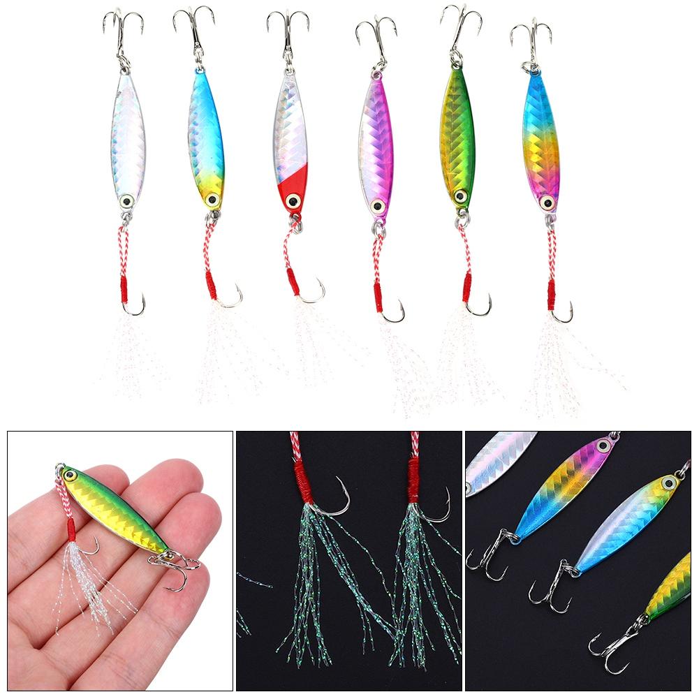 6PCS Long Shooting Sea Fishing Sequin Lure Artificial Attractive Iron Plate Bait Tool Accessory
6PCS Long Shooting Sea Fishing Sequin Lure Artificial Attractive Iron Plate Bait Tool Accessory