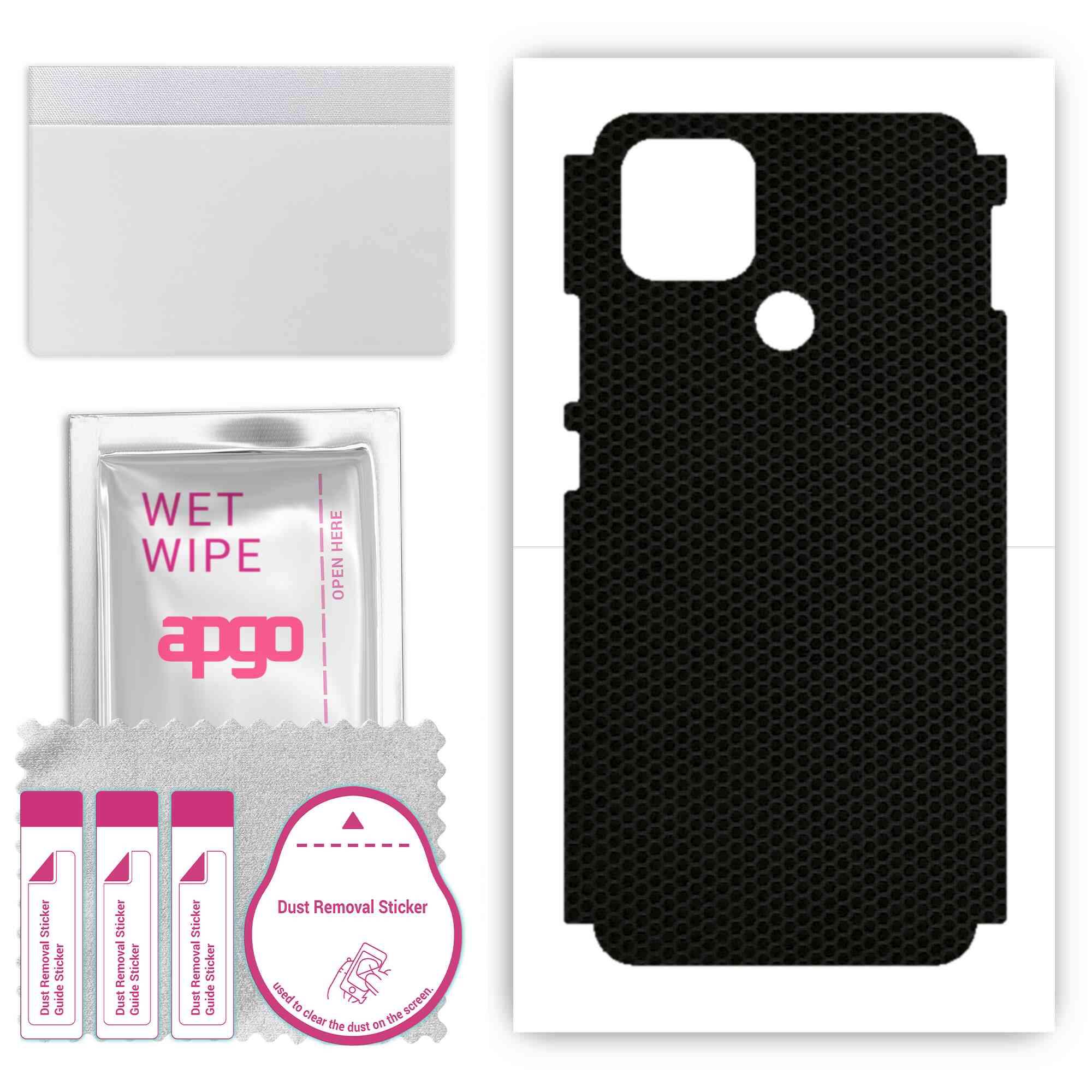 Apgo Protective Skin Sticker for the back+sides compatible with Oppo A15, Full Wrap Film, Foil, Vinyl - Pattern Matrix
Apgo Protective Skin Sticker for the back+sides compatible with Oppo A15, Full Wrap Film, Foil, Vinyl - Pattern Matrix