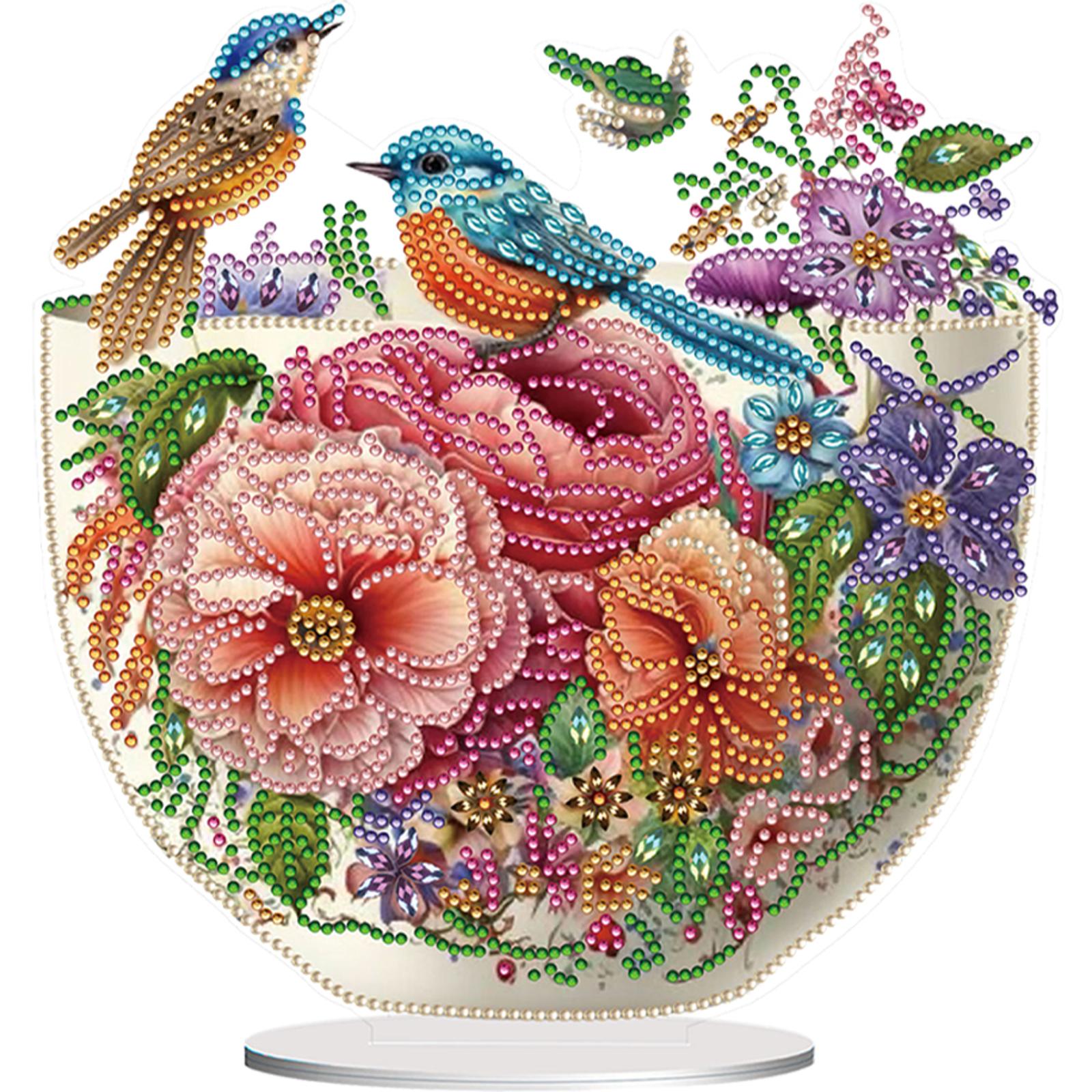 Acrylic Special Shape Flower Vase Table Top Diamond Painting Ornament Kits Diamond Painting Desktop Decors for Home Office Decor
Acrylic Special Shape Flower Vase Table Top Diamond Painting Ornament Kits Diamond Painting Desktop Decors for Home Office Decor