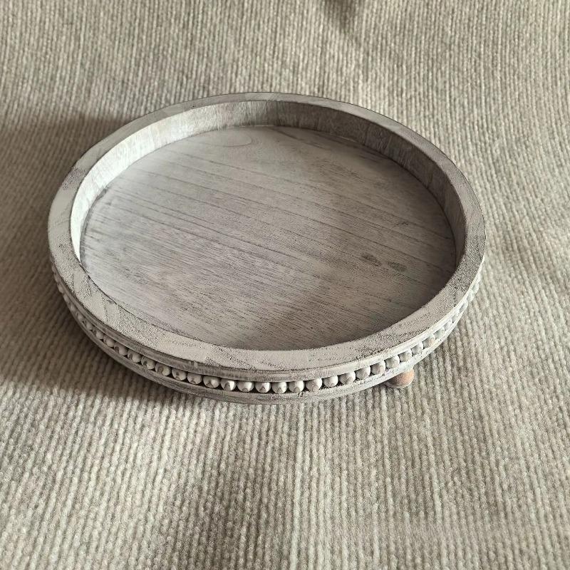 Retro Wooden Round Storage Tray Household Tea Tray Kitchen Dining Room Service Plate Multifunctional Storage Tray
Retro Wooden Round Storage Tray Household Tea Tray Kitchen Dining Room Service Plate Multifunctional Storage Tray