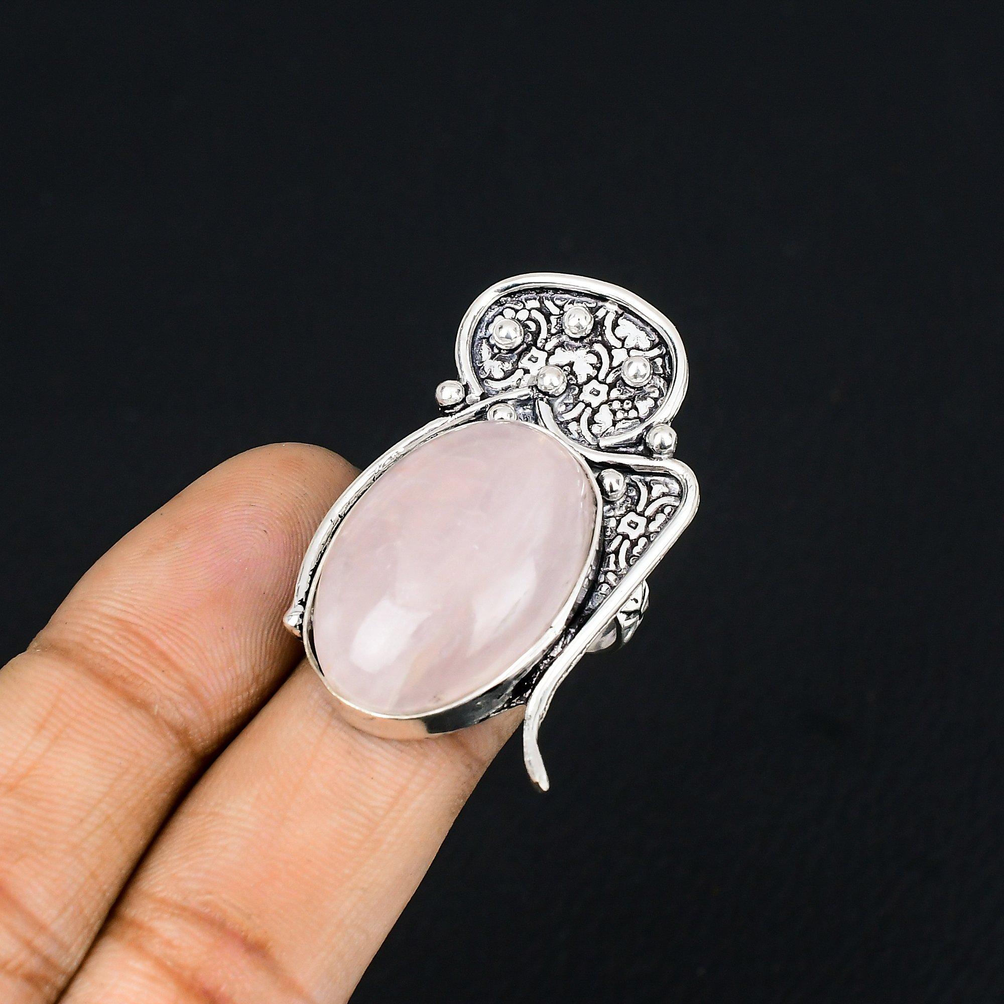 Natural Rose Quartz Sterling Silver Birthday New Stackable Ring Jewelry Size 7.5 7.5
Natural Rose Quartz Sterling Silver Birthday New Stackable Ring Jewelry Size 7.5 7.5