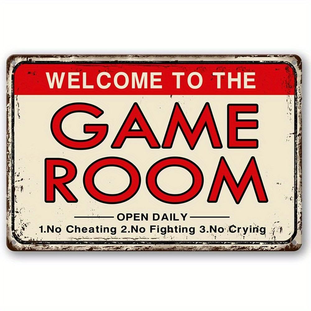 Vintage Welcome to the Game Room Rules Metal Tin Sign for Home Bar Decor 20x30cm(7.8x11.8inch)
Vintage Welcome to the Game Room Rules Metal Tin Sign for Home Bar Decor 20x30cm(7.8x11.8inch)