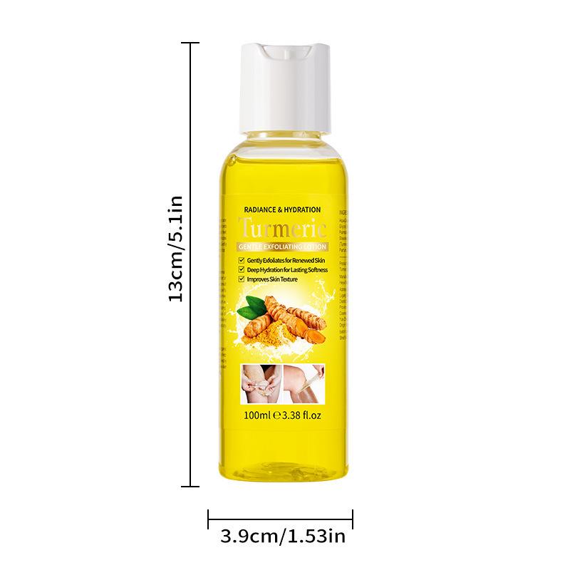 Turmeric Peeling Lotion Gentle Exfoliating Body Face Knees Kojic Acid Brightening Oil 1pc
Turmeric Peeling Lotion Gentle Exfoliating Body Face Knees Kojic Acid Brightening Oil 1pc
