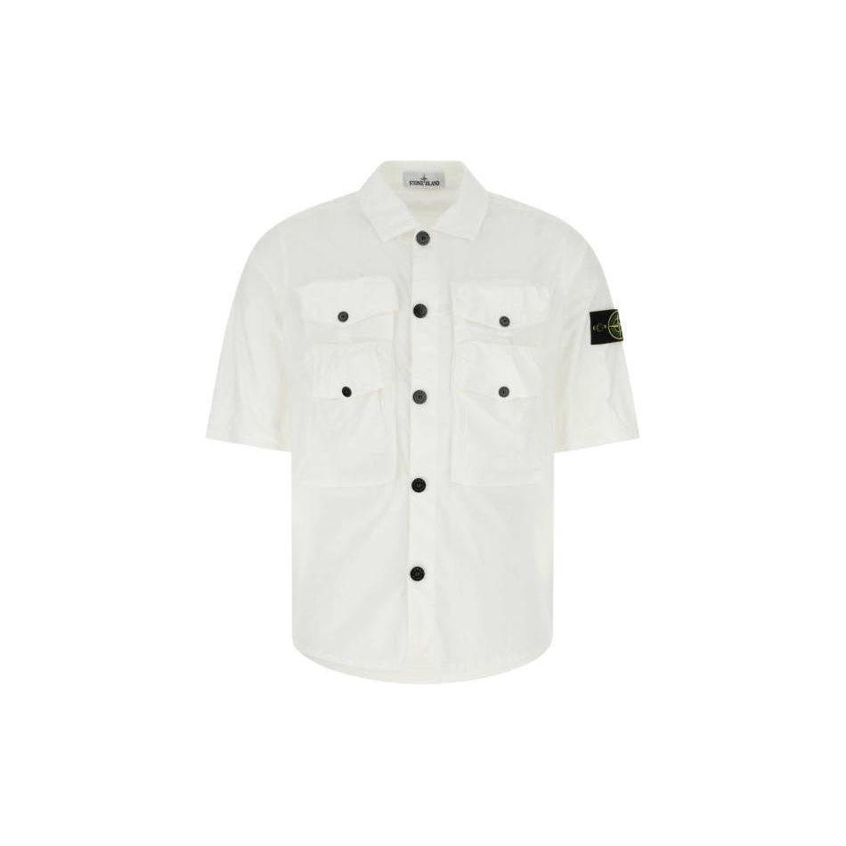 Stone Island Ss22 Solid Color Multi-Pocket Badge Single-Breasted Polo Short Sleeve Shirt Men shirts White 761511003-V0001 M
Stone Island Ss22 Solid Color Multi-Pocket Badge Single-Breasted Polo Short Sleeve Shirt Men shirts White 761511003-V0001 M