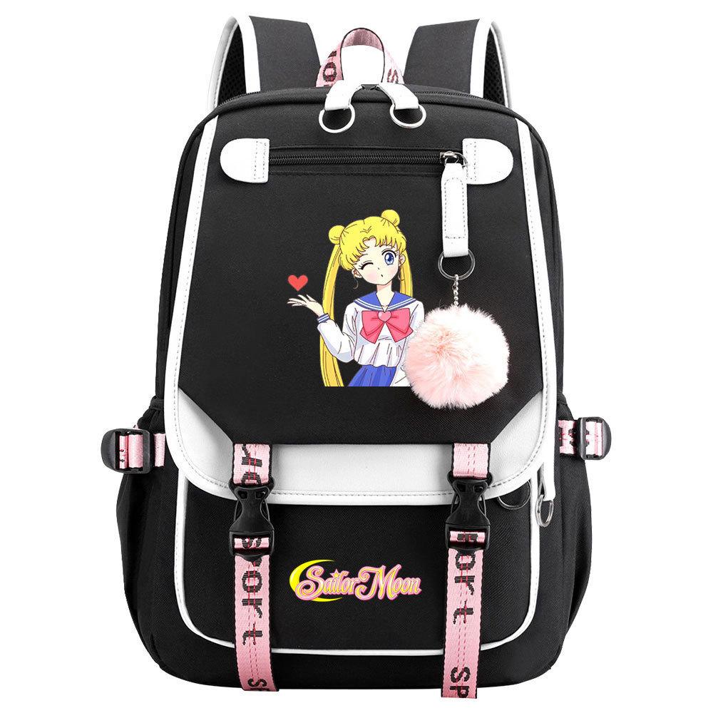 New Anime Sailor Moon USB Teen School Bag Men s and Women s Webbing Flip Backpack 45CMX32CMX15CM
New Anime Sailor Moon USB Teen School Bag Men s and Women s Webbing Flip Backpack 45CMX32CMX15CM