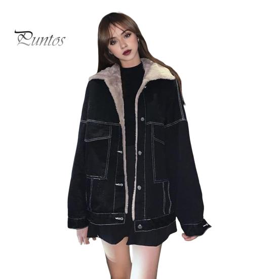 Женская куртка из плотного плюша с подкладкой из плюша, однотонная, с карманами, отворотами, однобортная, с длинными рукавами, теплая свободная джинсовая куртка, повседневное пальто для активного отдыха L чёрный
Женская куртка из плотного плюша с подкладкой из плюша, однотонная, с карманами, отворотами, однобортная, с длинными рукавами, теплая свободная джинсовая куртка, повседневное пальто для активного отдыха L чёрный