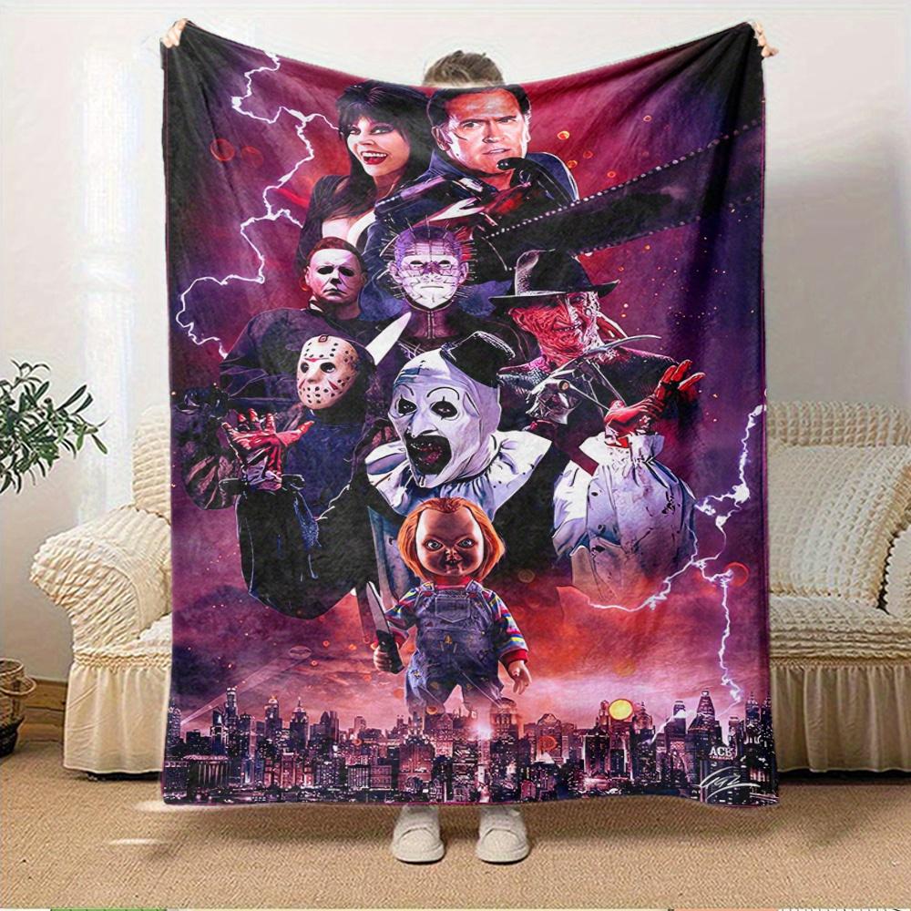 For Horror Icons,Chainsaw,Cityscape-Themed Flannel Blanket, Glam Style, Digital Print, All-Season Comfort, Tear-Resistant, Knitted Craftsman 150x180cm
For Horror Icons,Chainsaw,Cityscape-Themed Flannel Blanket, Glam Style, Digital Print, All-Season Comfort, Tear-Resistant, Knitted Craftsman 150x180cm