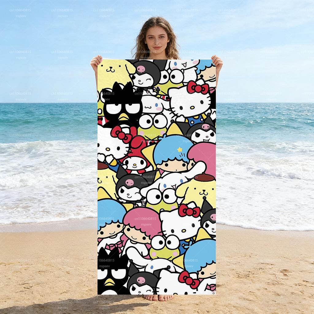 Sanrio Characters All-Star Beach Towel, Cute Kawaii Microfiber Bath Towel, Soft Absorbent Quick-Dry Towel for Beach Pool Kids W40*H60(CM)
Sanrio Characters All-Star Beach Towel, Cute Kawaii Microfiber Bath Towel, Soft Absorbent Quick-Dry Towel for Beach Pool Kids W40*H60(CM)