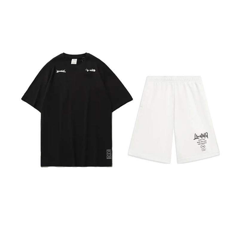Li-Ning Fashionable Versatile Round Neck Pullover Short Sleeve T-Shirt Unisex Tops AHSU997-2+AKST593-7 S
Li-Ning Fashionable Versatile Round Neck Pullover Short Sleeve T-Shirt Unisex Tops AHSU997-2+AKST593-7 S
