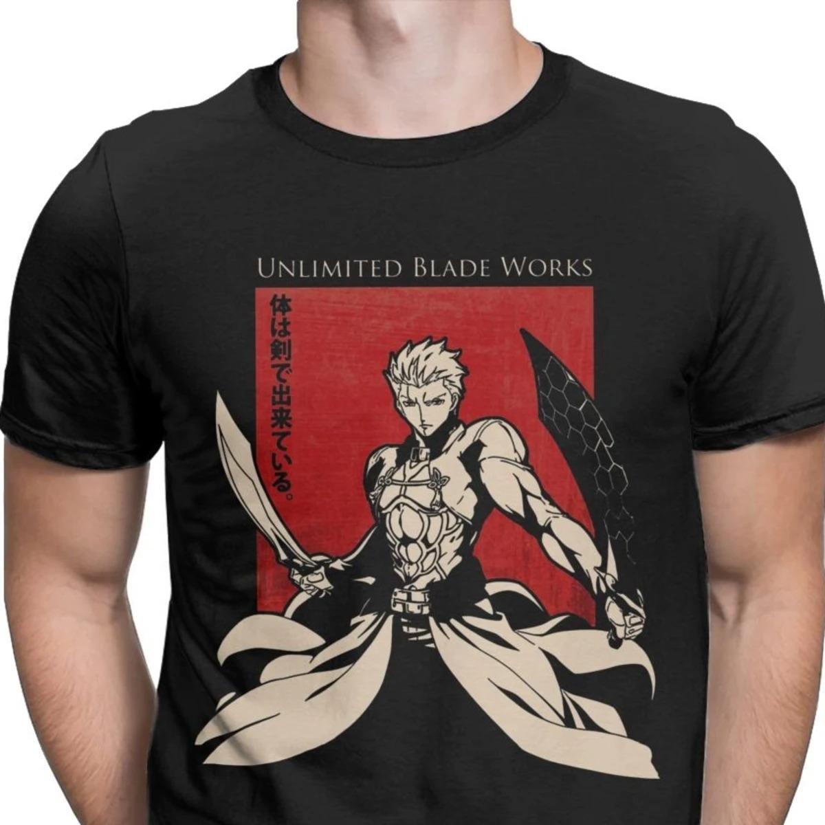Серия Fate Эмия (Лучник) Футболка Unlimited Blade Works, Унисекс, Уличная одежда для фанатов аниме, Хлопок 100%, Повседневная, С коротким рукавом 4XL
Серия Fate Эмия (Лучник) Футболка Unlimited Blade Works, Унисекс, Уличная одежда для фанатов аниме, Хлопок 100%, Повседневная, С коротким рукавом 4XL