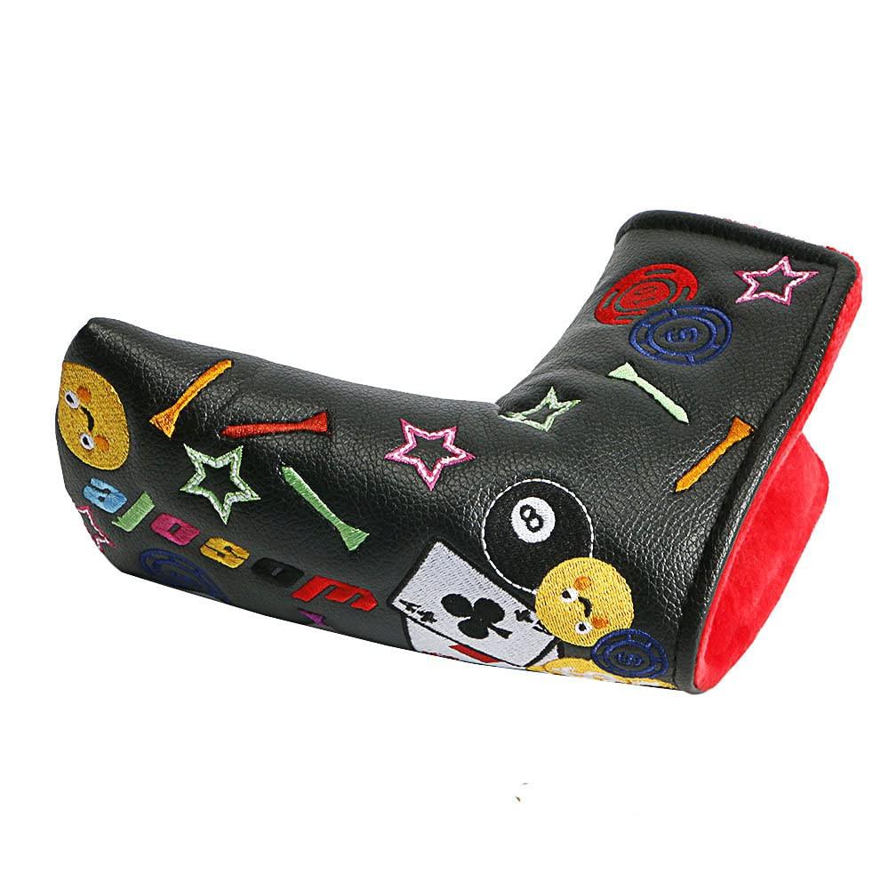 Golf Headcover Putter Cover Compatible with Scotty Cameron Odyssey Magnetic Closure Pin Type Cute Playing Cards Poker Embroidery (Black)
Golf Headcover Putter Cover Compatible with Scotty Cameron Odyssey Magnetic Closure Pin Type Cute Playing Cards Poker Embroidery (Black)