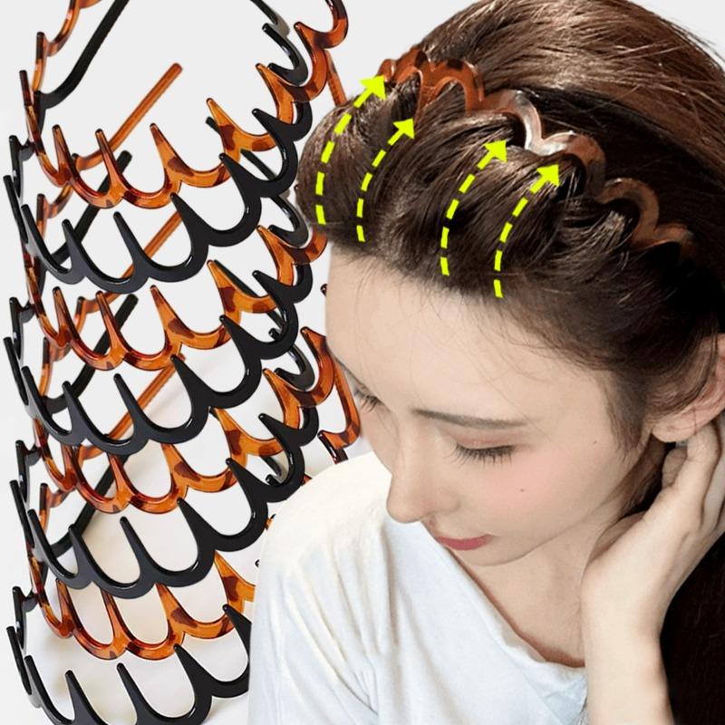 1/2pcs Wave Non Slip Headbands Women Fashion Leopard Print Toothed Elastic Plastic Black Hairbands Girls Wavy Make Up Headwear elastic
1/2pcs Wave Non Slip Headbands Women Fashion Leopard Print Toothed Elastic Plastic Black Hairbands Girls Wavy Make Up Headwear elastic