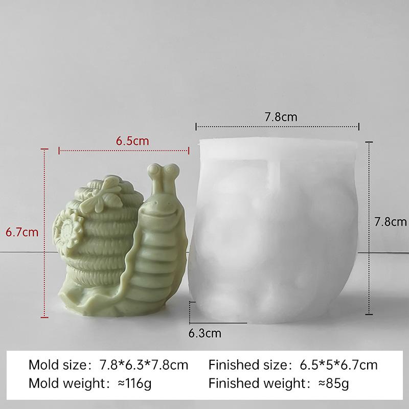 Creative Snail Turtle Silicone Candle Mold DIY Aroma Plaster Resin Ornament Molds Handmade Soap Soy Wax Candles Making
Creative Snail Turtle Silicone Candle Mold DIY Aroma Plaster Resin Ornament Molds Handmade Soap Soy Wax Candles Making