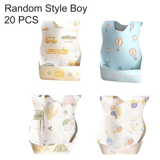 20 шт./кор. одноразовые детские нагрудники, портативные водонепроницаемые нагрудники для кормления младенцев, полотенца для слюны с карманом для путешествий Boy Random Style
20 шт./кор. одноразовые детские нагрудники, портативные водонепроницаемые нагрудники для кормления младенцев, полотенца для слюны с карманом для путешествий Boy Random Style
