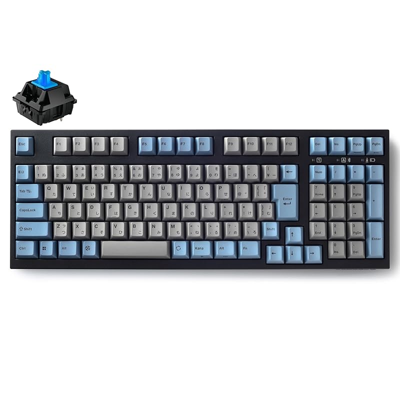 LEOPOLD FC980MBT GRAYBLUE Bluetooth/USB-C Japanese JIS layout Kanaya 102 keys Space-saving keyboard with numeric keypad Switch hot-swappable
LEOPOLD FC980MBT GRAYBLUE Bluetooth/USB-C Japanese JIS layout Kanaya 102 keys Space-saving keyboard with numeric keypad Switch hot-swappable