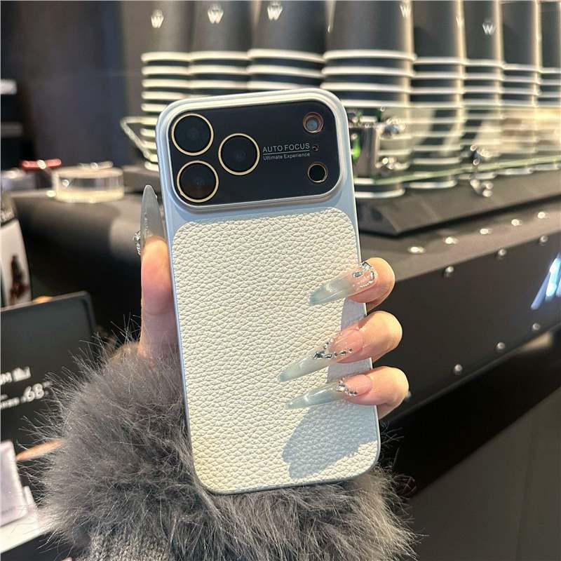 Lychee Pattern Leather Case with Full Coverage Lens Film for Apple 16 Pro Max & 15/14 versions iPhone 13 Pro Max
Lychee Pattern Leather Case with Full Coverage Lens Film for Apple 16 Pro Max & 15/14 versions iPhone 13 Pro Max