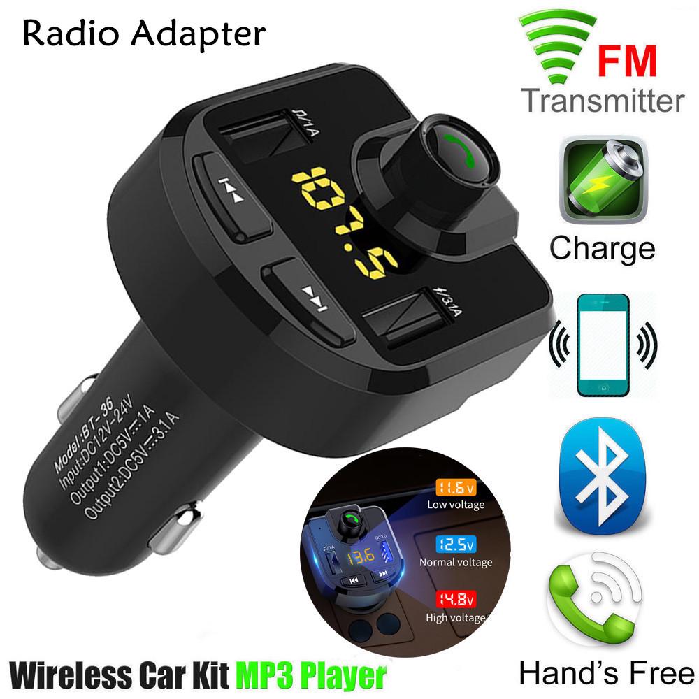 Автомобиль Bluetooth FM передатчик USB Зарядное устройство Mp3 Плеер Беспроводной адаптер
Автомобиль Bluetooth FM передатчик USB Зарядное устройство Mp3 Плеер Беспроводной адаптер
