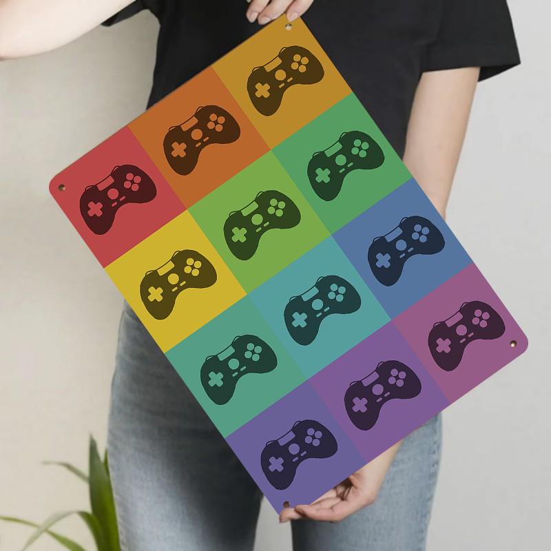 Game Controller Pop Art Metal Wall Decor Vintage Gaming Room Decorative Sign 20x30cm(7.8x11.8inch)
Game Controller Pop Art Metal Wall Decor Vintage Gaming Room Decorative Sign 20x30cm(7.8x11.8inch)