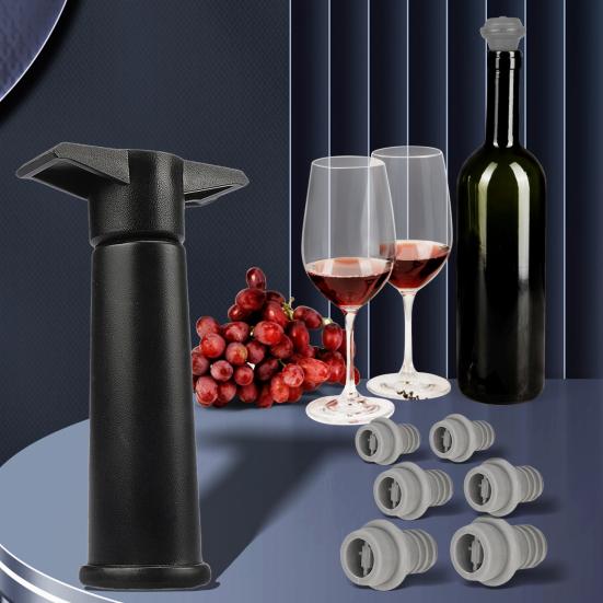 Вакуумный насос Wine Saver с 6 пробками, простой в использовании, герметичный, из силикона
Вакуумный насос Wine Saver с 6 пробками, простой в использовании, герметичный, из силикона