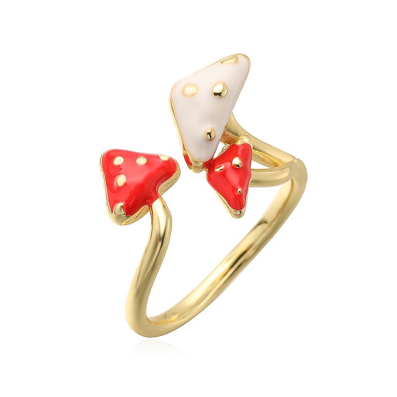 HECHENG, Spring Forest Series Mushroom shaped Ring with Adjustable Opening, Neutral Enamel Drip Oil Copper Metal Ring 1 Pcs resizable
HECHENG, Spring Forest Series Mushroom shaped Ring with Adjustable Opening, Neutral Enamel Drip Oil Copper Metal Ring 1 Pcs resizable