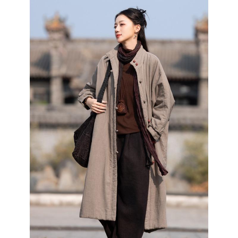 25 cotton and linen women s original new loose retro sand wash disc buckle long cotton clothes women s padded cotton clothes M
25 cotton and linen women s original new loose retro sand wash disc buckle long cotton clothes women s padded cotton clothes M