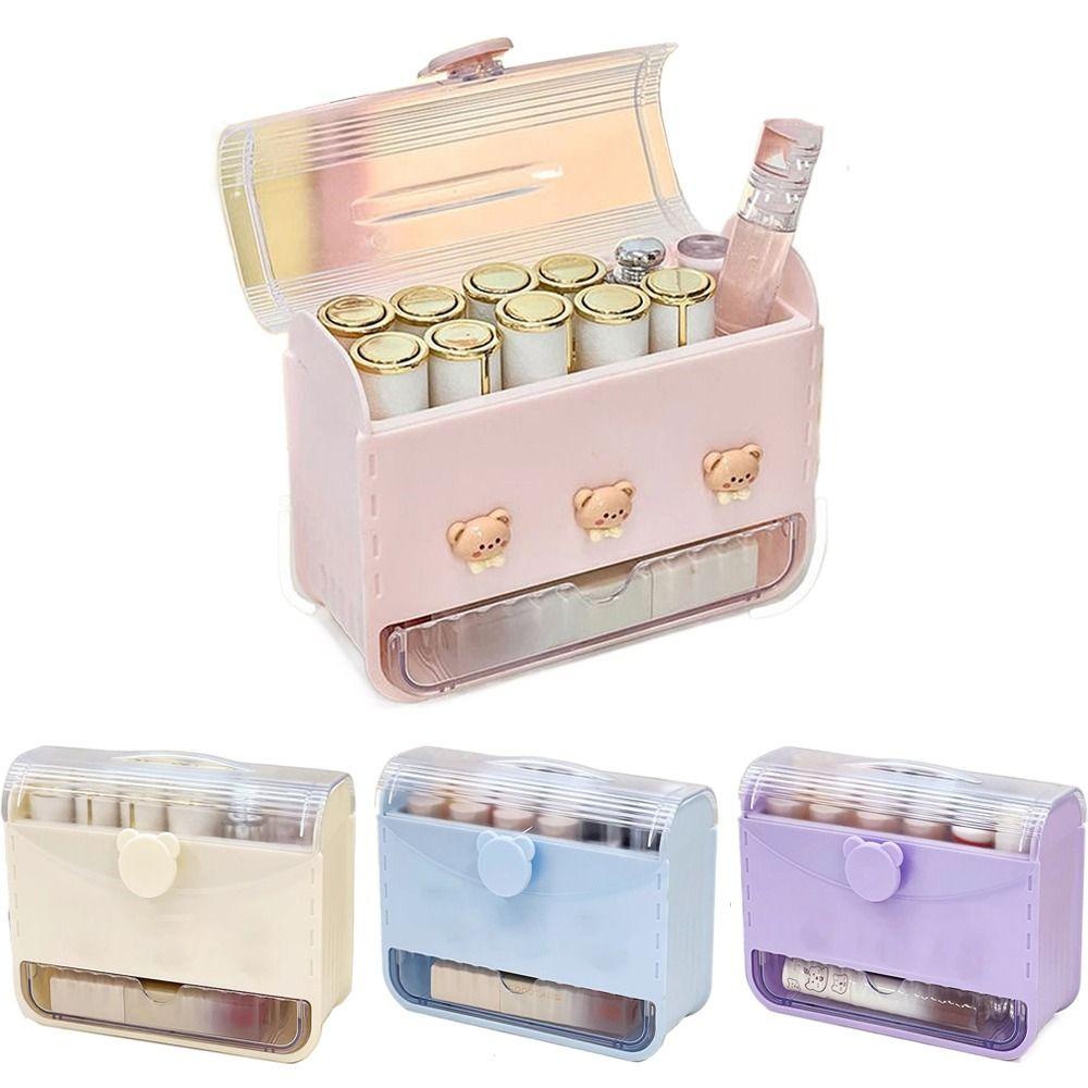 12 Compartments Lip Gloss Display Stand Dust-proof Desktop Cosmetic Organizer Countertop
12 Compartments Lip Gloss Display Stand Dust-proof Desktop Cosmetic Organizer Countertop
