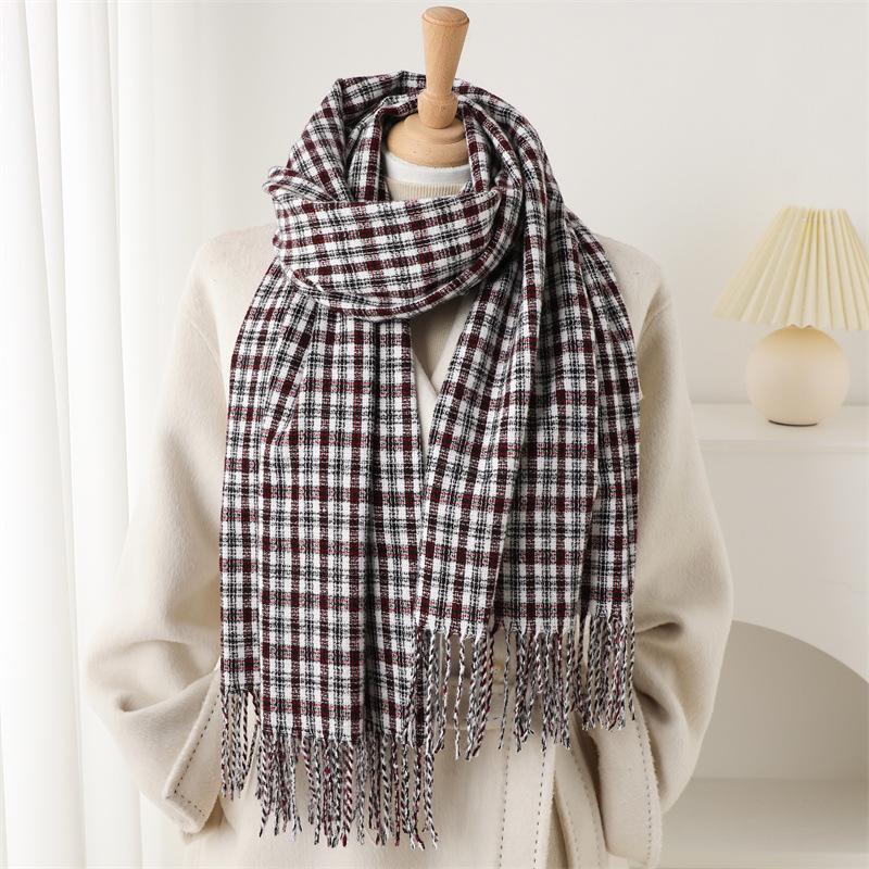 65*200cm Winter Plaid Cashmere Women Scarf Design Thick Warm Pashmina Shawl Wraps Tassel Poncho Stoles Echarpe Foulard Blanket 65x200cm
65*200cm Winter Plaid Cashmere Women Scarf Design Thick Warm Pashmina Shawl Wraps Tassel Poncho Stoles Echarpe Foulard Blanket 65x200cm