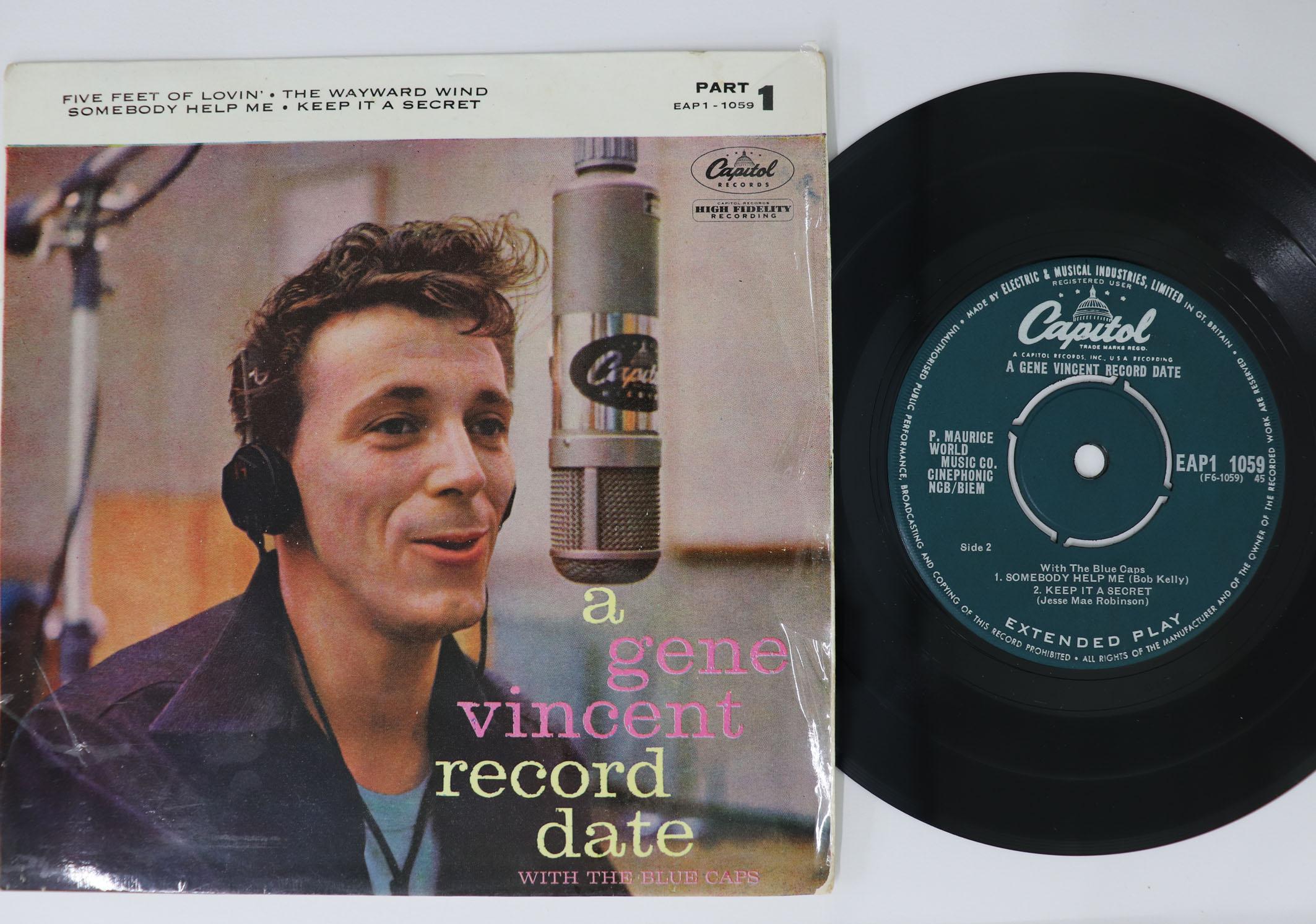 7inch Record GENE VINCENT A Gene Vincent Record Date EAP11059 CAPITOL 1959 UK Rock Used
7inch Record GENE VINCENT A Gene Vincent Record Date EAP11059 CAPITOL 1959 UK Rock Used