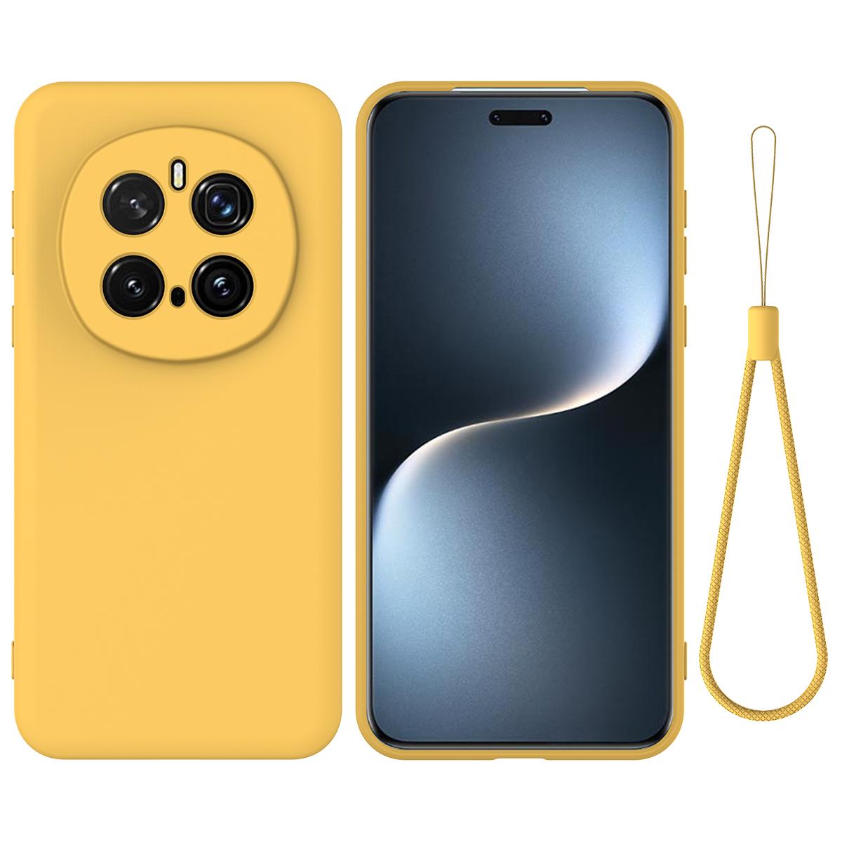 For Honor Magic7 Pro 5G Liquid Silicone Case Phone Back Cover with Hand Strap Yellow
For Honor Magic7 Pro 5G Liquid Silicone Case Phone Back Cover with Hand Strap Yellow