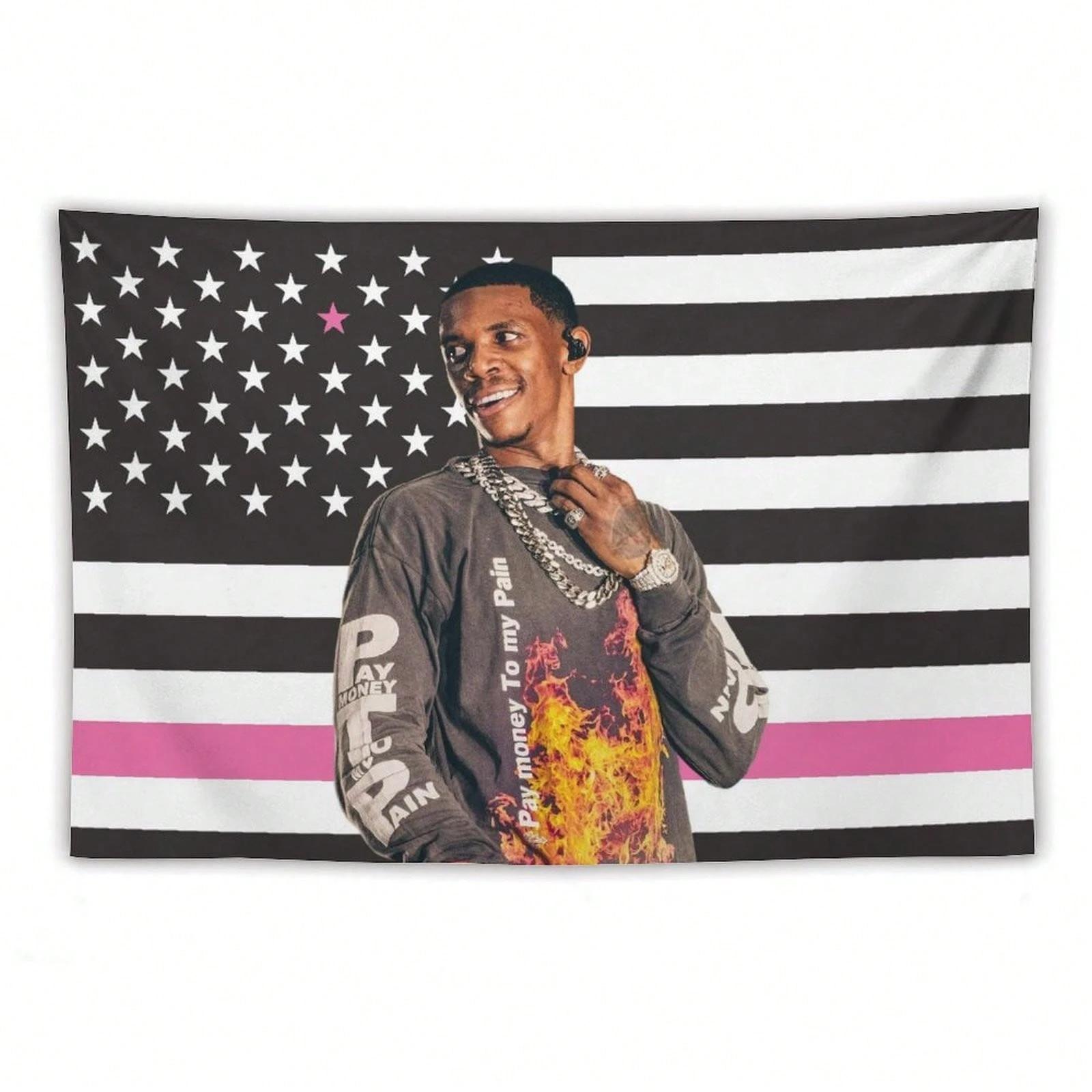 1 Boogie Wit Da Hoodie Rapper Tapestry Black Polyester Wall Decoration White Tex Bedroom And Living Room Decoration 74x94cm(29x37in)
1 Boogie Wit Da Hoodie Rapper Tapestry Black Polyester Wall Decoration White Tex Bedroom And Living Room Decoration 74x94cm(29x37in)