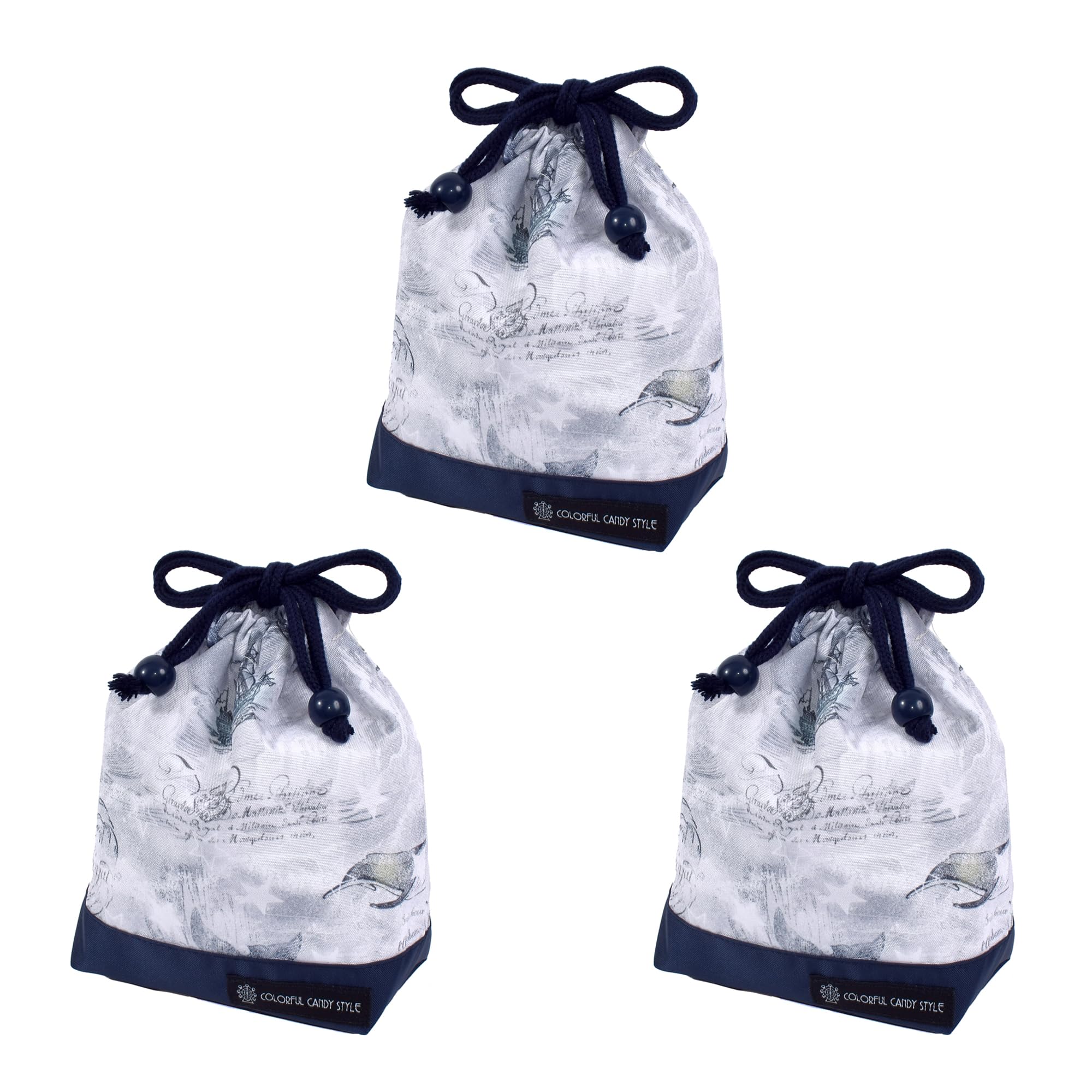 COLORFUL CANDY STYLE Small Drawstring Cup Bags (with Name Tags), Water-Repellent, No-Iron Design, Whale and Logbook Design, Set of 3, Boys Cool Kids
COLORFUL CANDY STYLE Small Drawstring Cup Bags (with Name Tags), Water-Repellent, No-Iron Design, Whale and Logbook Design, Set of 3, Boys Cool Kids