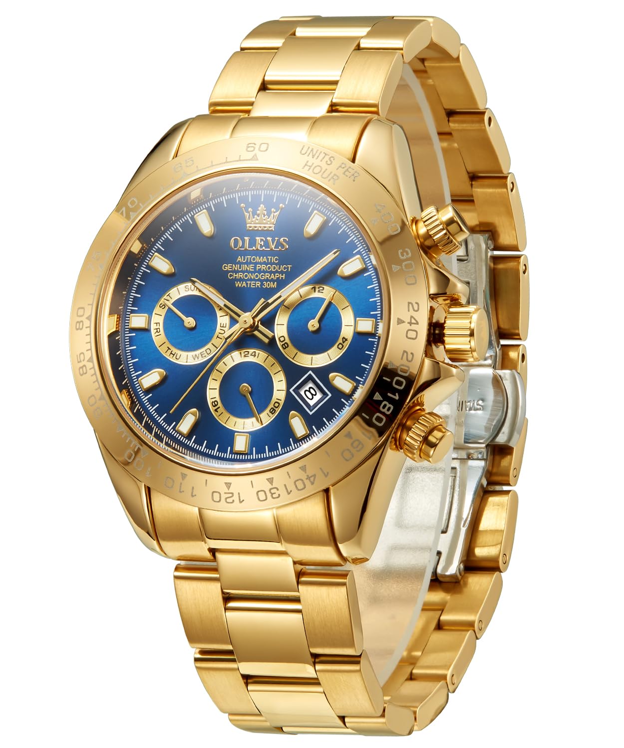 OLEVS Men s Automatic Watch Cool Watch Gold Vest 3 ATM Water Resistant Luminous Calendar Date Skeleton Stylish Blue
OLEVS Men s Automatic Watch Cool Watch Gold Vest 3 ATM Water Resistant Luminous Calendar Date Skeleton Stylish Blue