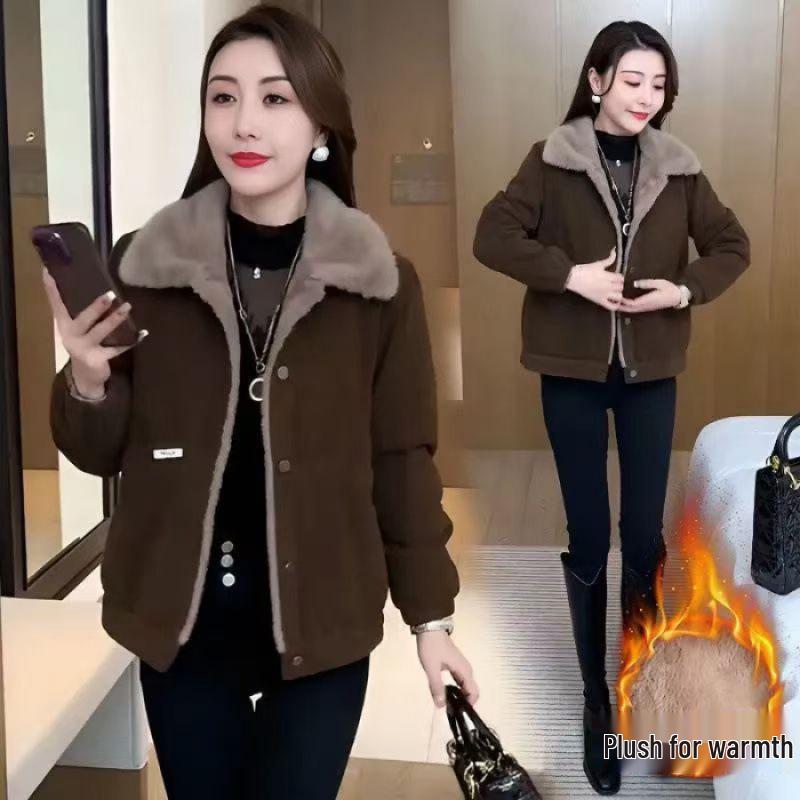 Petite Women s 2025 Winter Warm Velvet Jacket - Stylish, Versatile, Thickened Outerwear XL кавовий
Petite Women s 2025 Winter Warm Velvet Jacket - Stylish, Versatile, Thickened Outerwear XL кавовий
