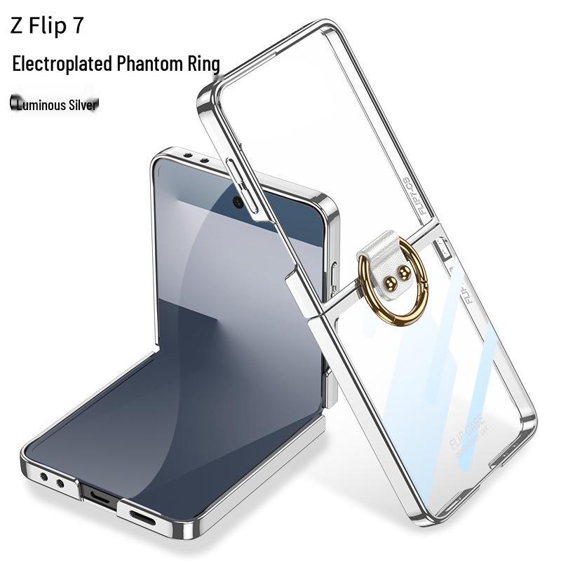 Прозорий чохол-кільце з гальванічним покриттям Samsung Z Flip7 - Захисна кришка з ПК у свіжому стилі SM-Flip7
Прозорий чохол-кільце з гальванічним покриттям Samsung Z Flip7 - Захисна кришка з ПК у свіжому стилі SM-Flip7