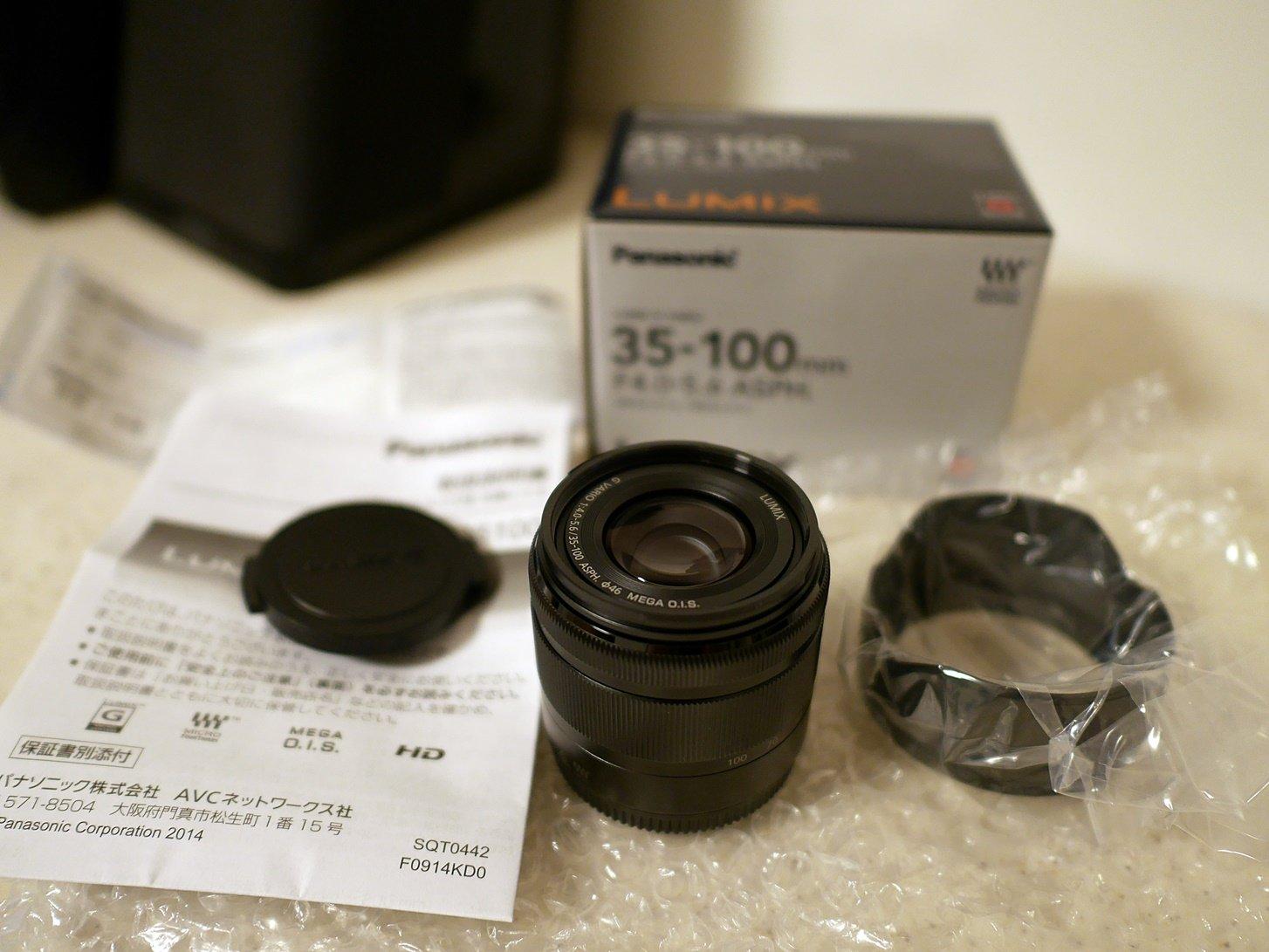 Panasonic Lumix G Vario 35-100 mm f4.0-f5.6 ASPH. MEGA OIS Zoom SLR Telephoto SLR Black Camera Lenses and Filters, Telephoto Zoom Lens Micro Four Thir
Panasonic Lumix G Vario 35-100 mm f4.0-f5.6 ASPH. MEGA OIS Zoom SLR Telephoto SLR Black Camera Lenses and Filters, Telephoto Zoom Lens Micro Four Thir