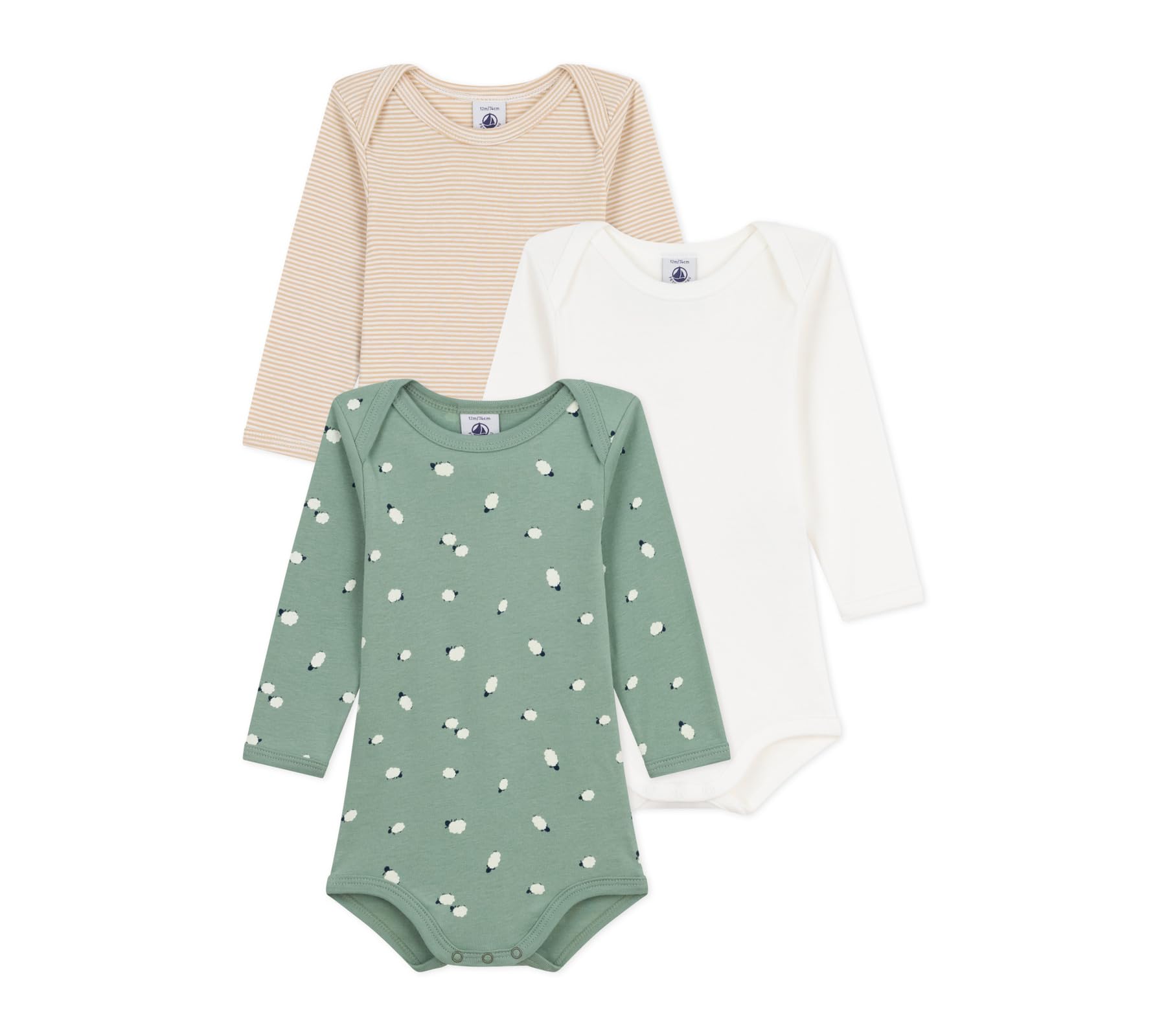 Petit Bateau Long Sleeve Bodysuit Set Multicolor 24 86cm (3-Piece Set), A0EEK, 1, Months,
Petit Bateau Long Sleeve Bodysuit Set Multicolor 24 86cm (3-Piece Set), A0EEK, 1, Months,
