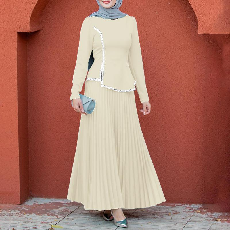 ZANZEA Women Long Sleeve Blouse and Pleated Skirts Casual Two Piece Suit Sets 5XL абрикосовий
ZANZEA Women Long Sleeve Blouse and Pleated Skirts Casual Two Piece Suit Sets 5XL абрикосовий