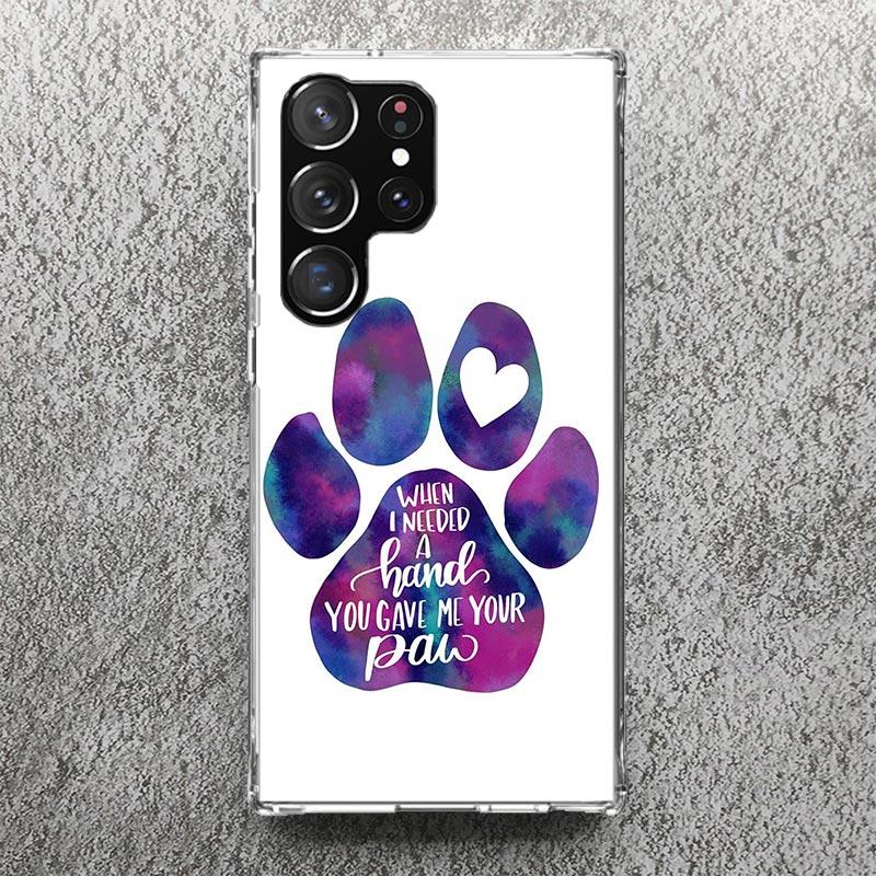 Dog FootPrint Soft Case for Samsung Galaxy S25 S24 S23 S22 Ultra S21 Plus S20 FE Phone Shell S10 + Pattern Cover Paw Cute Print Samsung S25 Plus
Dog FootPrint Soft Case for Samsung Galaxy S25 S24 S23 S22 Ultra S21 Plus S20 FE Phone Shell S10 + Pattern Cover Paw Cute Print Samsung S25 Plus