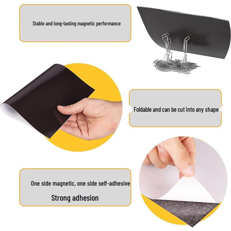 A4 Single-Sided Strong Magnetic Rubber Sheet for DIY Crafts, Car Decals, and Photo Fridge Stickers A4 297x210x0.5mm Standard Adhesive
A4 Single-Sided Strong Magnetic Rubber Sheet for DIY Crafts, Car Decals, and Photo Fridge Stickers A4 297x210x0.5mm Standard Adhesive