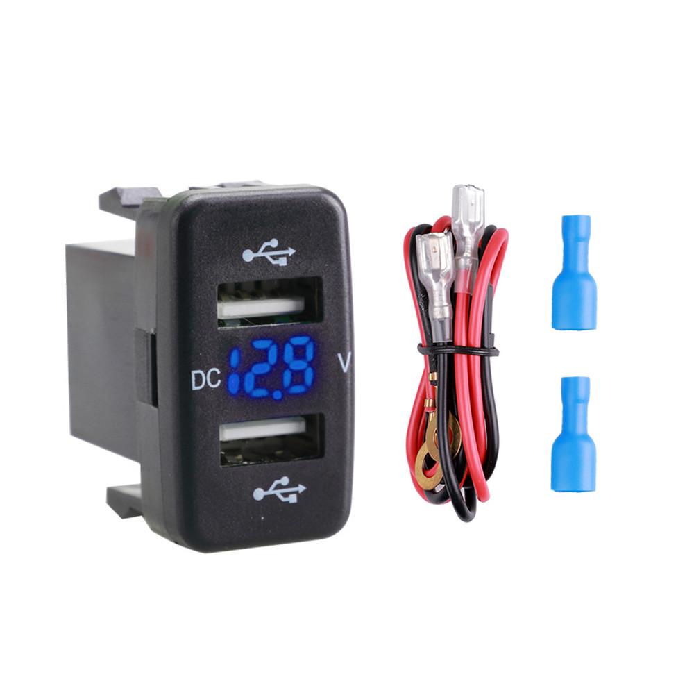 12V-24V Car Charger Socket Adapter Dual USB Ports Fast Charger Socket with Voltage Display for Toyota 12V-24V Auto Accessories 4
12V-24V Car Charger Socket Adapter Dual USB Ports Fast Charger Socket with Voltage Display for Toyota 12V-24V Auto Accessories 4