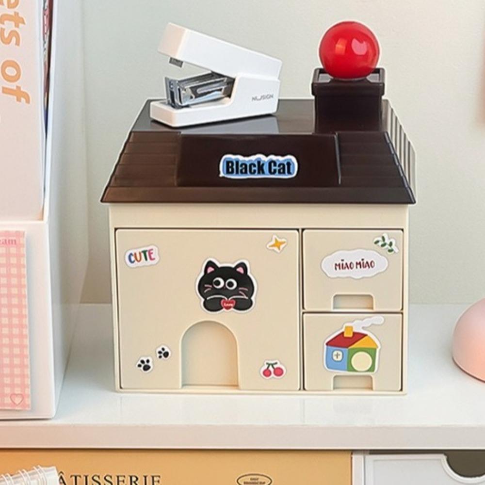 Space Saving Small House Pen Holder Plastic Desk Sundries Container Desktop Storage Box Makeup рожевий
Space Saving Small House Pen Holder Plastic Desk Sundries Container Desktop Storage Box Makeup рожевий