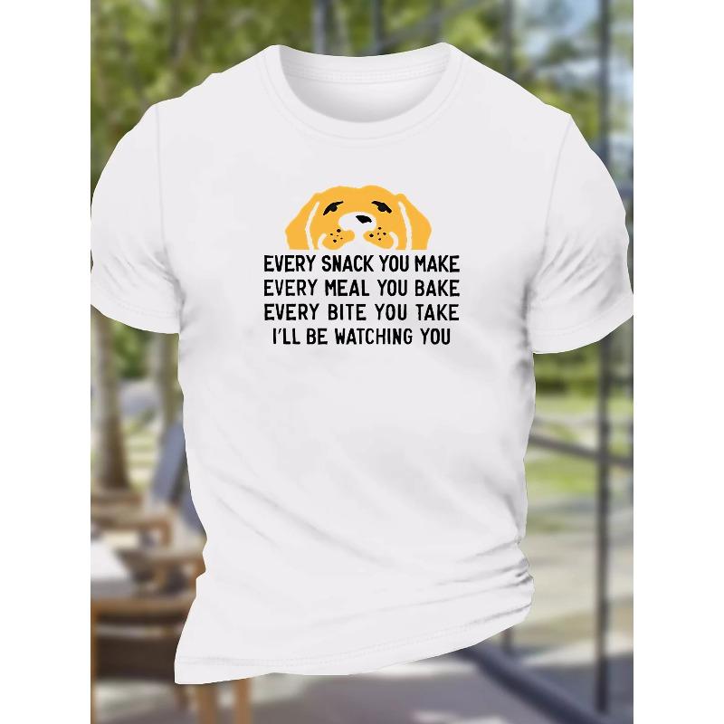 European sizes Cute Puppy & Letter Print Men s Casual T-shirt, Short Sleeve Crew Neck Summer Top, Men s Clothing 4XL білий
European sizes Cute Puppy & Letter Print Men s Casual T-shirt, Short Sleeve Crew Neck Summer Top, Men s Clothing 4XL білий