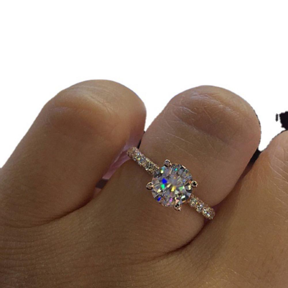 Sparkling Round Princess Ring for Women Elegant European American Style Engagement Wedding Diamond Ring no. 10
Sparkling Round Princess Ring for Women Elegant European American Style Engagement Wedding Diamond Ring no. 10