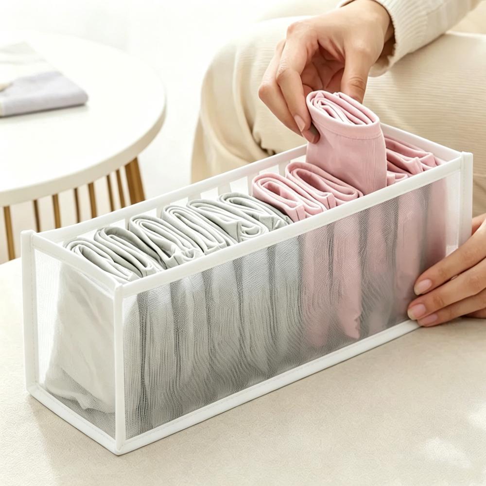 Wardrobe Clothes Organizer Foldable Underwear Underpants Storage Box Drawer Dividers Bra Sock Organizer Box Clothes OrganizersBo 1PCS
Wardrobe Clothes Organizer Foldable Underwear Underpants Storage Box Drawer Dividers Bra Sock Organizer Box Clothes OrganizersBo 1PCS