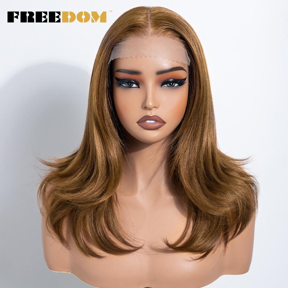 FREEDOM 6x4 Synthetic Lace Front Wigs For Women 20 Layered Ombre Brown Blonde Wig Pre-plucked Easy Wear And Go Glueless Wigs (as the picture,20inches)
FREEDOM 6x4 Synthetic Lace Front Wigs For Women 20 Layered Ombre Brown Blonde Wig Pre-plucked Easy Wear And Go Glueless Wigs (as the picture,20inches)