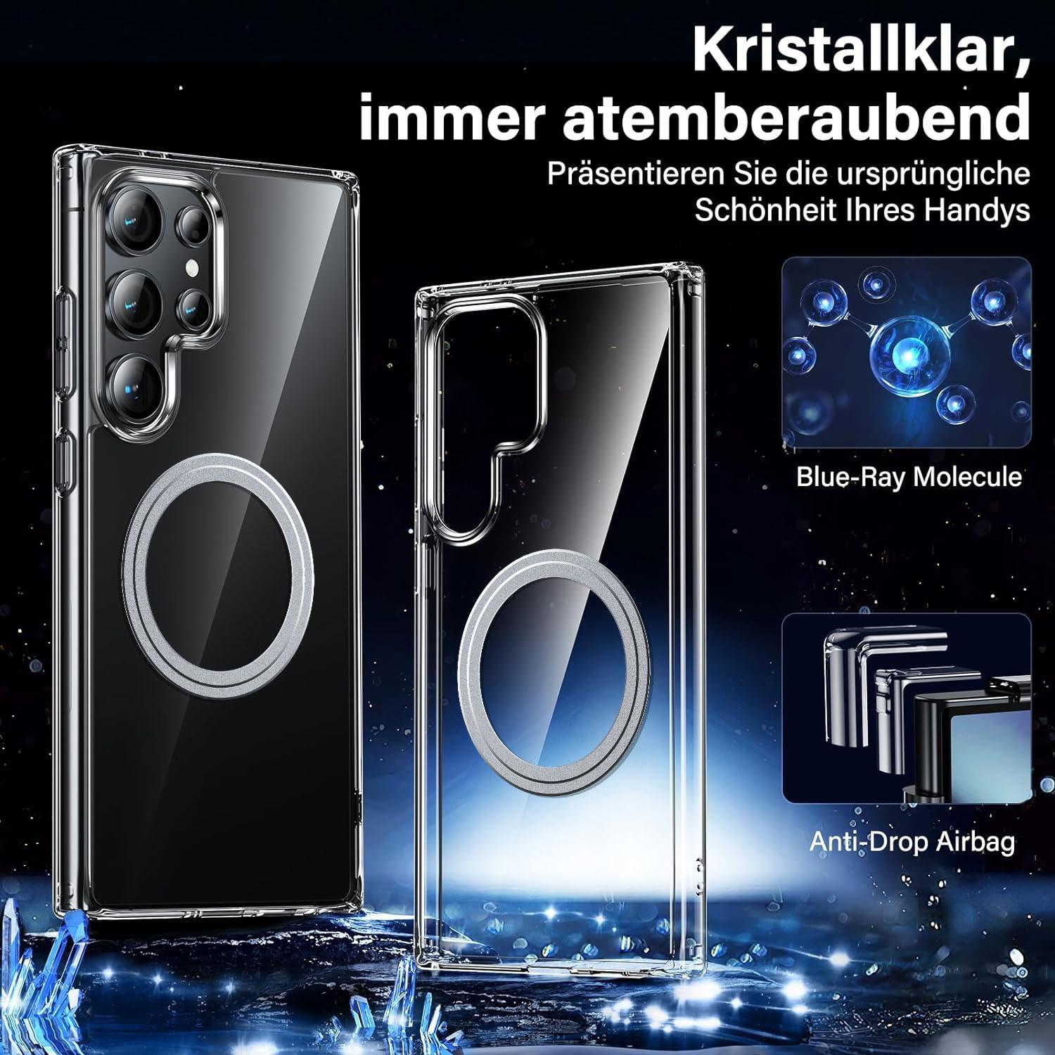 For Samsung Galaxy S25 Ultra Phone Case Compatible with MagSafe TPU+PC Clear Back Cover A
For Samsung Galaxy S25 Ultra Phone Case Compatible with MagSafe TPU+PC Clear Back Cover A
